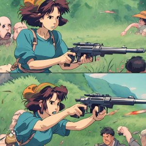 Ghibli-animation-of-woman-shooting-guns-at-enemies (6).jpeg