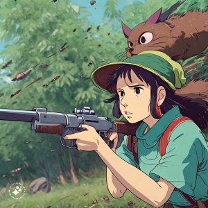 Ghibli-animation-of-woman-shooting-guns-at-enemies (1).jpeg