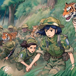 Ghibli-animation-of-soldiers-in-camoflauge-uniforms-fighting-tigers (5).jpeg