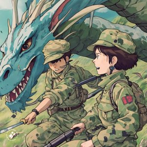 Ghibli-animation-of-soldiers-in-camoflauge-uniforms-fighting-dragons (5).jpeg