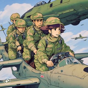 Ghibli-animation-of-soldiers-in-camoflauge-uniforms-riding-jets-and-planes (11).jpeg